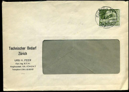 Cover - "Technischer Bedarf, Zürich" - Briefe U. Dokumente