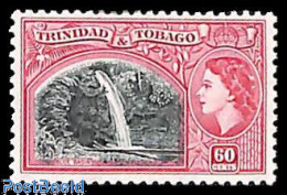 Trinidad & Tobago 1953 60c, Blue Basin, Stamp Out Of Set, Unused (hinged), Nature - Water, Dams & Falls - Trinité & Tobago (1962-...)