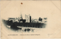 Delcampe - CPA St-ÉMILION-Chateau Du Roi Et Église Collégiale (28371) - Saint-Emilion