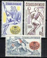 Czechoslovakia 1217-1219 MNH Sports Games Skating Skiing Zayix Stamps 0425S0122 - Autres & Non Classés