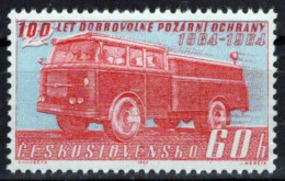 Czechoslovakia 1250 MNH Skoda Fire Engine Zayix Stamps 0425S0132 - Autres & Non Classés