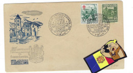 ANDORRA ESP  Sobre Raro 1953 FDC AND-ESP - Lettres & Documents