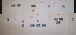 1912 - 1930 GREECE ~ DODECANESE ISLANDS STAMPS ON PAGES, M/U, 17 STAMPS STC £205+. #04992 - Dodécanèse