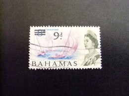 49 BAHAMAS 1965 / ELIZABETH II Y  REGATAS De VELEROS / YVERT 210 FU Sobrecargado - 1963-1973 Autonomia Interna