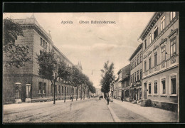 AK Apolda, Obere Bahnhofstrasse Mit Geschäft - Apolda