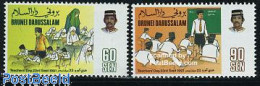 Brunei 1991 Teachers Day 2v, Mint NH, Science - Education - Brunei (1984-...)