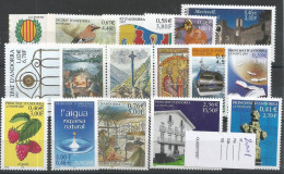 Andorre Français Année Complète - 2001 - Y&T N°540-554** - Volledige Jaargang