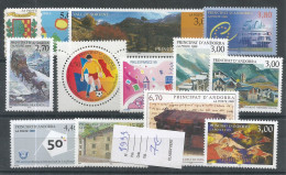 Andorre Français Année Complète - 1999 - Y&T N°512-524** - Volledige Jaargang