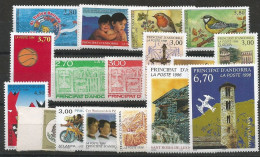 Andorre Français Année Complète - 1996 - Y&T N°467/483** - Volledige Jaargang