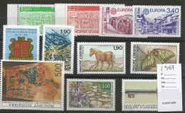 Andorre Français Année Complète - 1987 -  Y&T N°355-365** - Volledige Jaargang