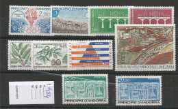 Andorre Français Année Complète - 1984  - Y&T N°327-336** - Volledige Jaargang