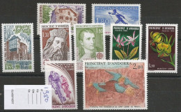 Andorre Français Année Complète - 1980 -  Y&T N°282-290** - Volledige Jaargang