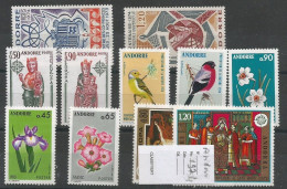 Andorre Français Année Complète - 1974 -  Y&T N°234-242** - Volledige Jaargang