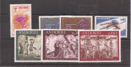 Andorre Français Année Complète - 1968 - Y&T N° 187-193** - Volledige Jaargang
