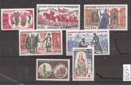 Andorre Français Année Complète - 1963-64 - Y&T N° 166-172** - Volledige Jaargang