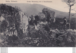 J15- SACHS - SCHWEIZ - GROßER WINTERBERG MI D. RAUSCHENSTEIN -  ( 2 SCANS ) - Hohnstein (Saechs. Schweiz)