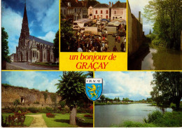 18 UN BONJOUR DE GRACAY / 5 VUES / BLASON - Graçay