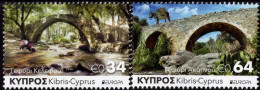 Cyprus 2018 Europa CEPT Bridges Set Of 2 Stamps MNH - 2018