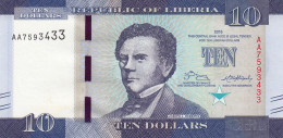 Libéria, (186), 10 Dollars De 2016, P. 32a, UNC - Liberia