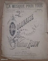 1896 - LA MUSIQUE POUR TOUS- "2ème Polonaise Pour Piano" & "Demandez à Mes Parents" - Etude & Enseignement