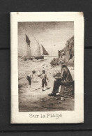 PETIT ALMANACH DE POCHE 1928 Papeterie De La Poste Mme Lartigue Bordeaux Mer Et Plage Format 6 X 4 Cm - Klein Formaat: 1921-40
