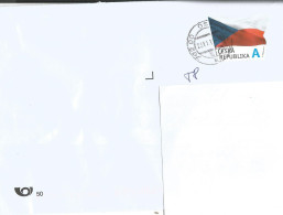 Envelope 867 Czech Republic Flag Circulated - Covers