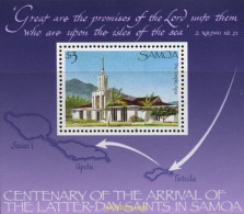 Delcampe - 169777 MNH SAMOA 1988 CENTENARIO DE LA LLEGADA DE LOS MORMONES - Samoa