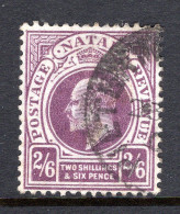 Natal - South Africa - 1902-03 KEVII - Postage & Revenue - Wmk. Crown CA - 2/6 Purple Used (SG 138) - Natal (1857-1909)