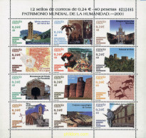 164407 MNH ESPAÑA 2001 PATRIMONIO MUNDIAL DE LA HUMANIDAD - Monuments