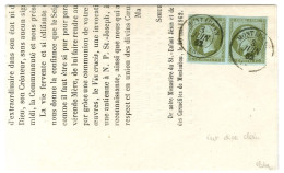 Càd T 15 MONTAUBAN (85) / N° 11 (paire) Sur Imprimé. 1862. - SUP. - R. - 1853-1860 Napoleone III