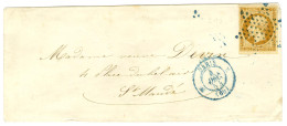 Etoile Bleue / N° 13 Belles Marges, Càd Bleu 3 PARIS 1 (60) Sur Lettre Pour Saint-Mandé. 1854. - SUP. - R. - 1853-1860 Napoleone III