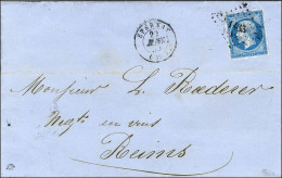 PC 1183 / N° 14 (avec Piquage D'Epernay) Càd T 15 EPERNAY (49) Sur Lettre Pour Reims. 1859. - TB / SUP. - RR. - 1853-1860 Napoléon III