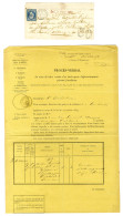 N° 14 Oblitéré Càd T 15 LA SOUTERRAINE (22), Taxe 30 DT Sur Lettre Avec Timbre Ayant Déjà Servi + 1 Document. 1856. - TB - 1853-1860 Napoléon III