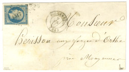 PC 1317 / N° 15 Variété (P De Postes) Càd T 15 FOUGERES (34) Sur Lettre Pour Bais. 1854. - TB. - 1853-1860 Napoléon III