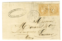 GC 2911 / N° 43 Paire, Belles Marges, Càd T 17 LA POINTE St SULPICE (77) Sur Lettre Pour Lavaur. 1871. - TB / SUP. - 1870 Asedio De Paris