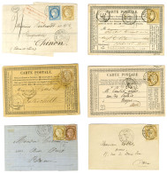 Lot De 6 Lettres Affranchies Avec N° 55. - TB / SUP. - 1871-1875 Ceres