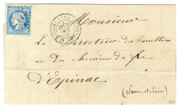 GC 2145 / F / N° 60 Càs LYON / EXPOSITION UNIVERSELLE Sur Lettre Pour Epinac. 1872. - TB / SUP. - R. - 1871-1875 Ceres