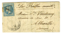 GC 2793 / N° 29 Càd PARIS / PASSY LES PARIS 8 OCT. 70 Sur Lettre Pour Abbeville. Au Verso, Càd D'arrivée. LE WASHINGTON  - War 1870