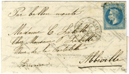 Etoile 4 / N° 29 Càd PARIS / RUE D'ENGHIEN 17 OCT. 70 Sur Lettre Pour Abbeville, Au Verso Càd D'arrivée 20 OCT. 70. LE V - War 1870