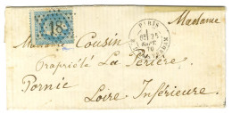 Etoile 18 / N° 29 Càd PARIS / R. D'AMSTERDAM 25 SEPT. 70 Sur Lettre Pour Pornic. Au Verso, Càd D'arrivée 23 OCT. 70. LE  - War 1870