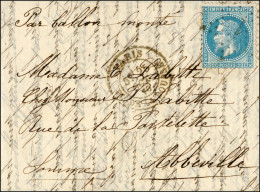 Etoile 1 / N° 29 Càd PL. DE LA BOURSE 25 OCT. 70 Sur Lettre Pour Abbeville, Càd D'arrivée 2 NOV. 70. LE VAUBAN. - TB. - War 1870