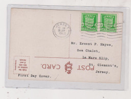 GERMANY WW II JERSEY 1941 Nice FDC Postcard - Occupation 1938-45
