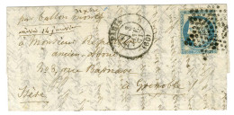 Delcampe - Etoile / N° 37 (def) Càd PARIS (60) 3 JANV. 71 Sur Lettre Pour Grenoble. Au Verso, Càd D'arrivée 14 JANV. 71. LE NEWTON. - Krieg 1870
