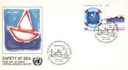 ONU Vienne - 1983 - 30 / 31 - Sécurité En Mer Par L'O.M.I. - FDC