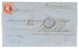 GC 5104 / N° 32 Càd SHANG-HAI / Bau FRANCAIS Sur Lettre Pour Bordeaux. 1869. - TB / SUP. - R. - Posta Marittima
