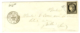 Grille / N° 3 Càd T 15 VILLEFRANCHE-DE-ROUERGUE 11 Cursive 11 / Najac Sur Lettre Pour Gaillac. 1850. - TB. - R. - Autres & Non Classés