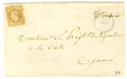 GC 4741 / N° 28 Càd T 22 GHISONI (19) Sur Lettre Locale Pour Ajaccio. 1868. - TB. - Autres & Non Classés