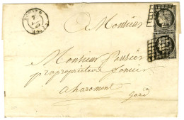 Grille / N° 3 (2 Ex Leg Def) Càd T 15 UCHAUD (29) 7 DEC. 49 Sur Lettre 2 Ports Pour Haromont. Très Rare Bureau De Direct - Autres & Non Classés