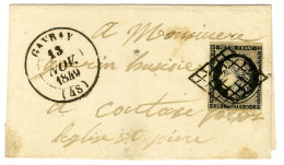 Grille / N° 3 Càd T 14 GAVRAY (48) Sur Lettre Pour Coutance. 1849. - TB / SUP. - Autres & Non Classés