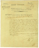 SUCHET Louis Gabriel, Duc D'Albufera (1770-1826), Maréchal D'Empire. - Altri & Non Classificati